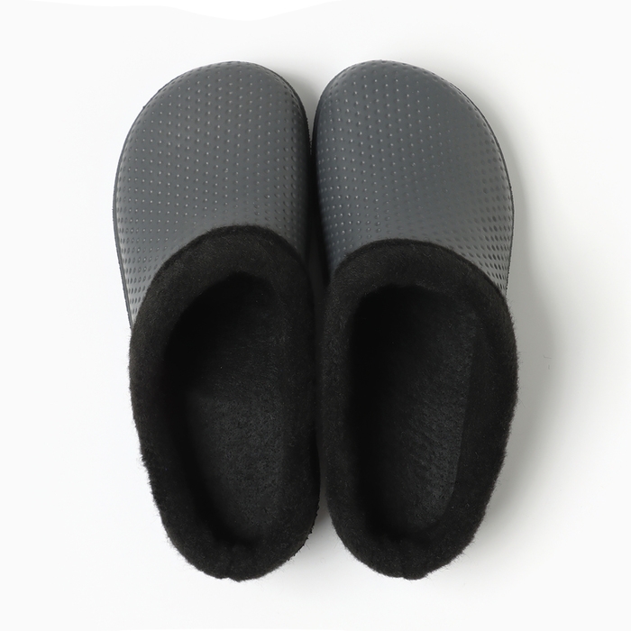 Сабо утепленные, размер 40/41, цвет серый