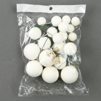 Набор топперов &laquo;Бусины&raquo;, набор 20 шт., цвет белый