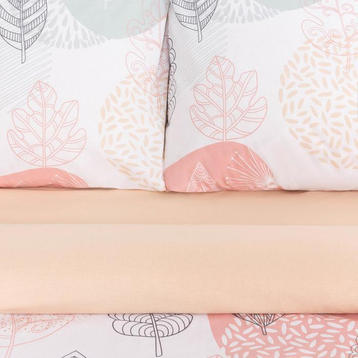 Постельное бельё &laquo;Этель&raquo; 1.5 сп Leaves 143*215 см,150*214 см, 70*70 см 2 шт