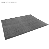 Коврик придверный влаговпитывающий, ребристый, &laquo;Комфорт&raquo;, 90&times;120 см, цвет серый