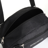 Сумка спортивная на молнии, наружный карман, большой размер, цвет чёрный Сумка спортивная на молнии, наружный карман, большой размер, цвет чёрный