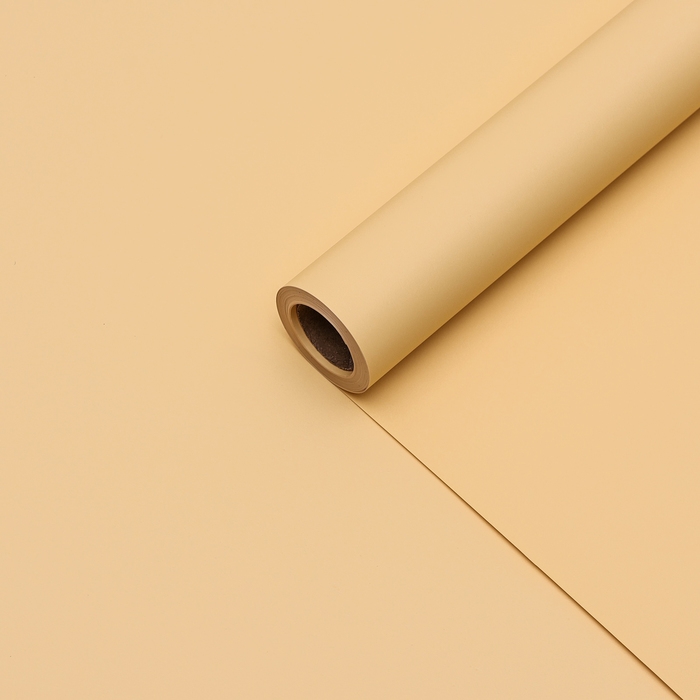 Пленка для цветов тонированная, матовая, дынный, 0,5 х 10 м &plusmn;1 см, 65 мкм