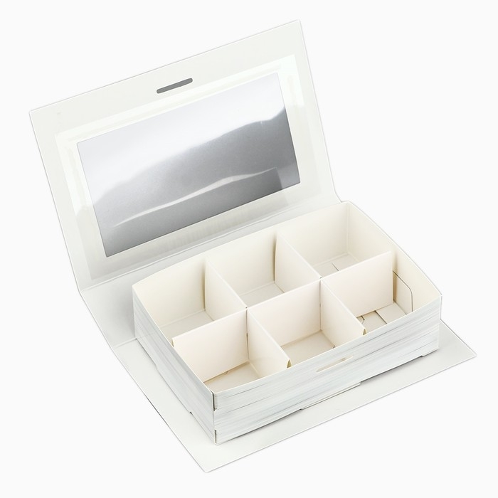 Коробка под 6 конфет с ячейками &laquo;Крутой мужик&raquo; 14.8 х 9.5 х 3.5 см