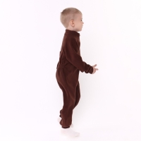 Комбинезон воротник-стойка, цвет коричневый, рост 104-110 см