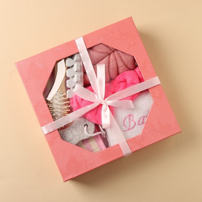 Набор банный, 7 предметов (3 мочалки, повязка на голову, расчёска, разделитель для пальцев, пемза), цвет МИКС Набор банный, 7 предметов (3 мочалки, повязка на голову, расчёска, разделитель для пальцев, пемза), цвет МИКС