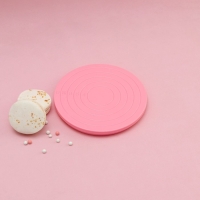 Подставка для пирожного вращающаяся Доляна &laquo;Матира&raquo;, d=14 см, цвет розовый