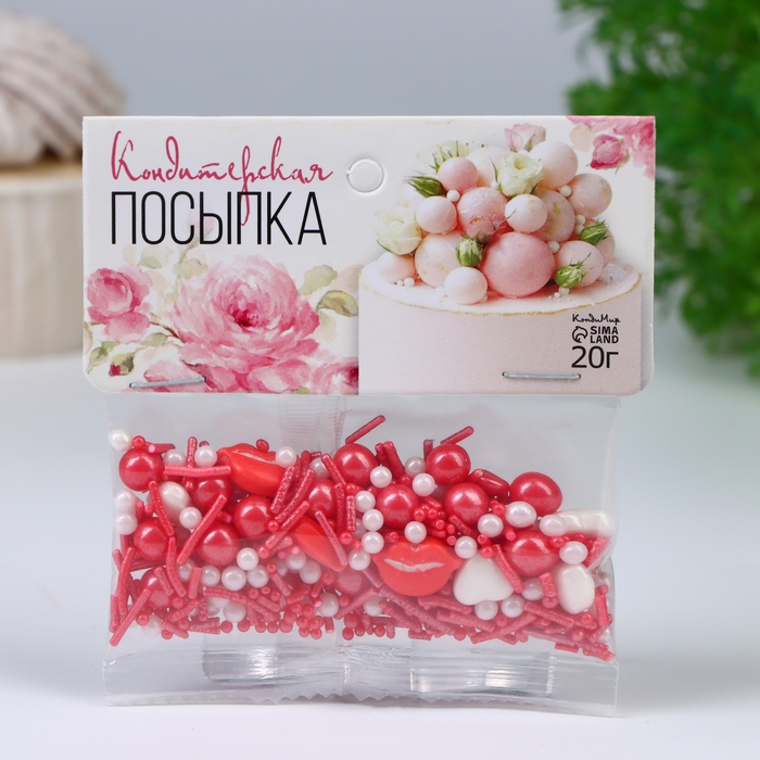 Кондитерская посыпка &laquo;Первый поцелуй&raquo;, 20 г