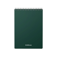 Блокнот А5, 60 листов в клетку, на гребне ErichKrause Classic, пластиковая обложка, блок офсет