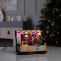 Светодиодная фигура &laquo;Праздничный вечер&raquo; 19 &times; 15 &times; 12 см, полистоун, батарейки ААх3 (не в комплекте), USB, свечение мульти