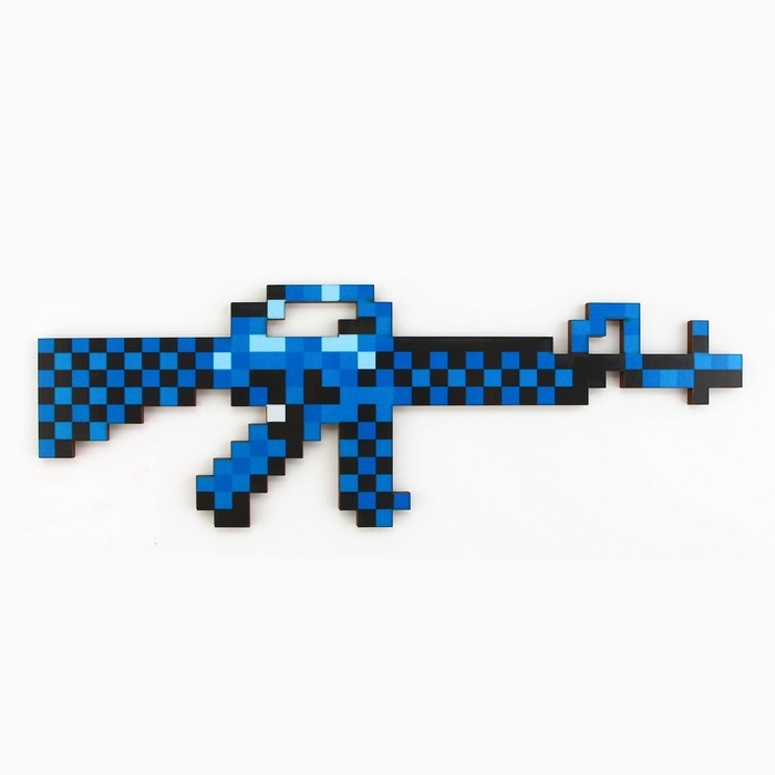 Деревянное оружие, детское сувенирное &laquo;Синий&raquo;, автомат, 31,1 х 10,5 см