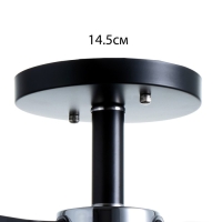 Люстра "Берн" 3хЕ27 40Вт чёрно-хромовый 56х56х25 см BayerLux