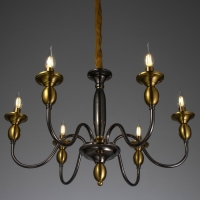 Люстра "Энни" 6х40Вт Е14 латунь 69х69х44 см BayerLux