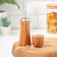 Мельница для специй Magistro Wooden, 5&times;16,5 см, керамический механизм, цвет коричневый