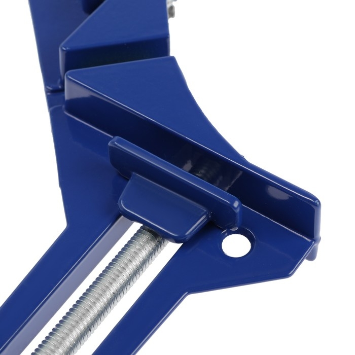 Струбцина угловая ТУНДРА, 90&deg;, винтовой зажим, алюминиевая, 75 мм