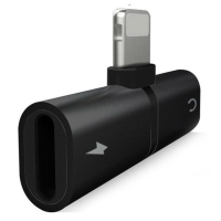 Переходник Baseus с Lightning на 2xLightning 8 pin, чёрный Переходник Baseus с Lightning на 2xLightning 8 pin, чёрный