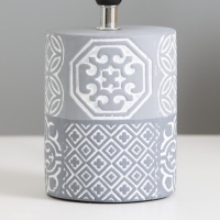 Настольная лампа "Агата" Е14 40Вт серый 16х16х31 см RISALUX Настольная лампа "Агата" Е14 40Вт серый 16х16х31 см RISALUX