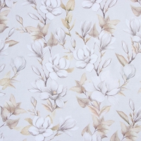 Постельное бельё Этель дуэт Beige flowers, 143х215 см-2шт, 214х240 см, 50х70см-2шт, мако-сатин 114г/м2