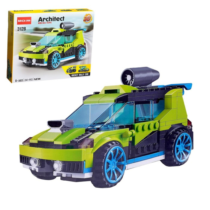 Конструктор блочный «Гоночный транспорт», 30 вариантов сборки, 241 деталь Конструктор блочный «Гоночный транспорт», 30 вариантов сборки, 241 деталь