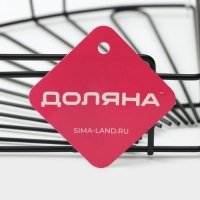 Полка угловая, 30&times;22,5&times;5,5 см, цвет чёрный