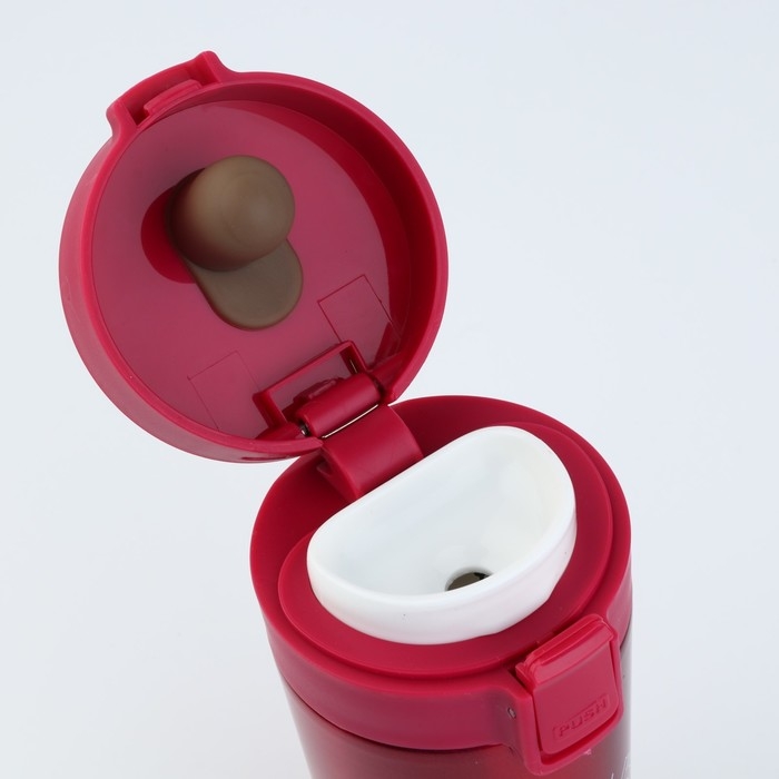 Термостакан с кнопкой Термостакан с кнопкой "Благополучия", 350 мл