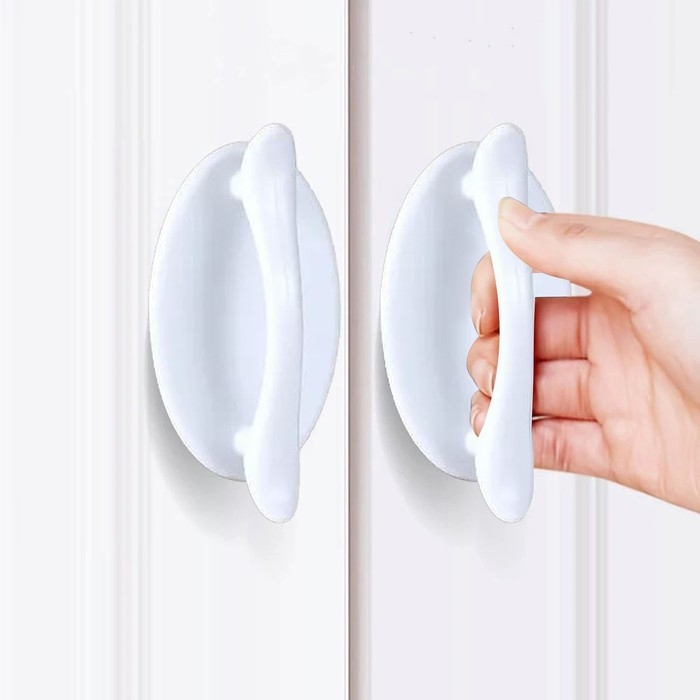 Ручка мебельная самоклеющаяся CAPPIO, L=95 мм, пластик, цвет белый Ручка мебельная самоклеющаяся CAPPIO, L=95 мм, пластик, цвет белый