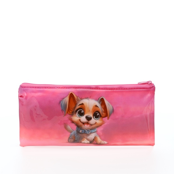 Косметичка-пенал на молнии, цвет розовый Косметичка-пенал на молнии, цвет розовый