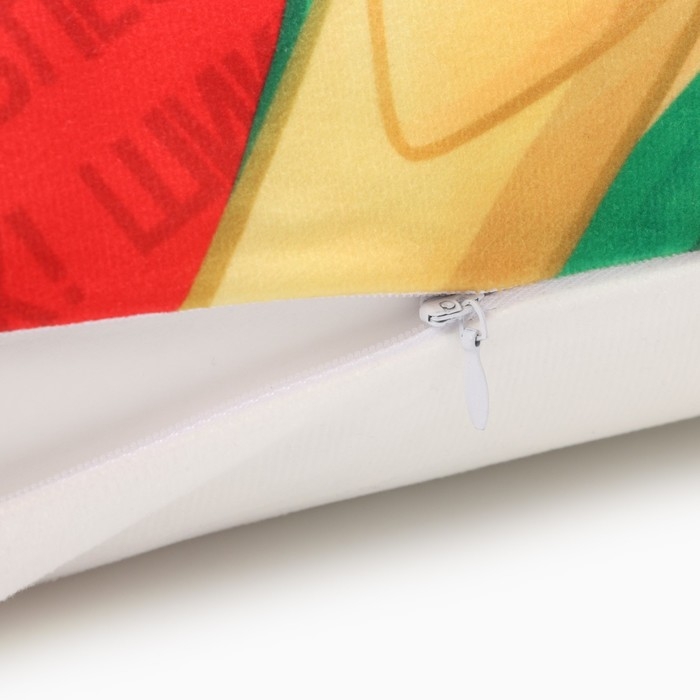 Новый год. Символ года. Змея. Чехол на подушку Этель &laquo;Шикарный праздник&raquo; 40х40 см, велюр