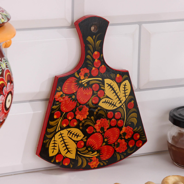 Доска разделочная &laquo;Лимонница&raquo;, хохлома