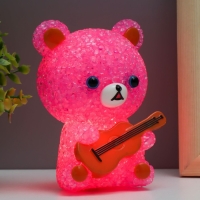 Ночник "Мишка" LED RGB от батареек 3хLR44 МИКС 10х10х15,5см RISALUX Ночник "Мишка" LED RGB от батареек 3хLR44 МИКС 10х10х15,5см RISALUX