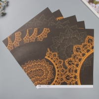 Бумага д/скрапа двусторонняя "Мехенди и геометрия серебро" 180 гр набор 5 шт 30,5х32см Бумага д/скрапа двусторонняя "Мехенди и геометрия серебро" 180 гр набор 5 шт 30,5х32см