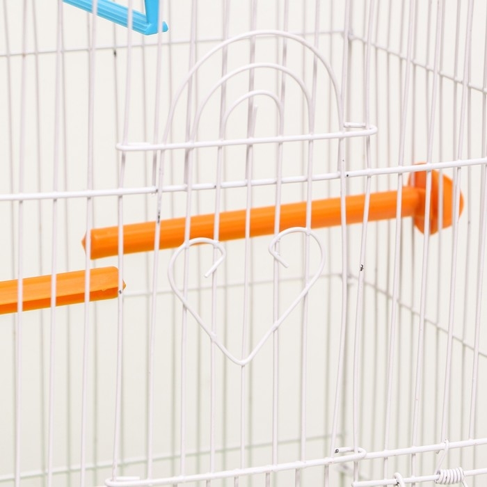 Клетка для птиц укомплектованная Bd-2/1d, 32 х 22 х 45 см, зелёная