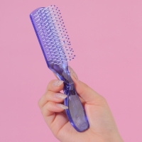 Расчёска массажная, 4 &times; 17 см, цвет МИКС