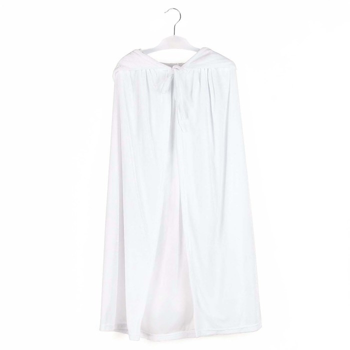 Карнавальный плащ детский, плюш белый, длина 80 см Карнавальный плащ детский, плюш белый, длина 80 см