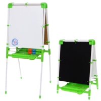 Мольберт детский двусторонний «Доска знаний», регулируется по высоте, цвет салатовый Мольберт детский двусторонний «Доска знаний», регулируется по высоте, цвет салатовый
