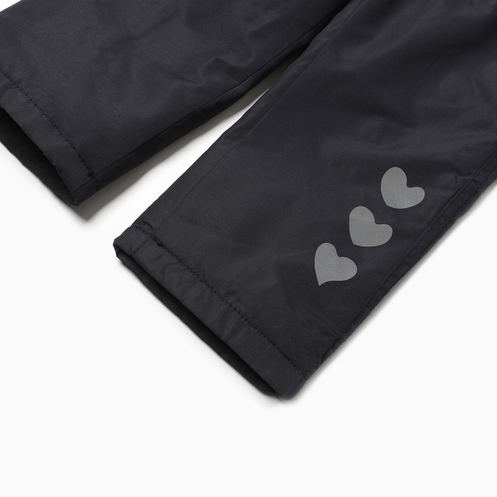 Полукомбинезон утеплённый для девочек, цвет тёмно-синий, рост 74 см Полукомбинезон утеплённый для девочек, цвет тёмно-синий, рост 74 см