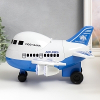 Копилка пластик "Самолёт" кодовый замок, звук АА 31х33,5х19 см Копилка пластик "Самолёт" кодовый замок, звук АА 31х33,5х19 см