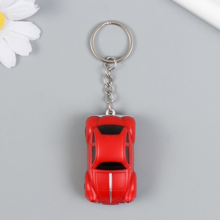 Фонарик кричалка на кольце "Автомобиль"  2,4х5,2х3 см