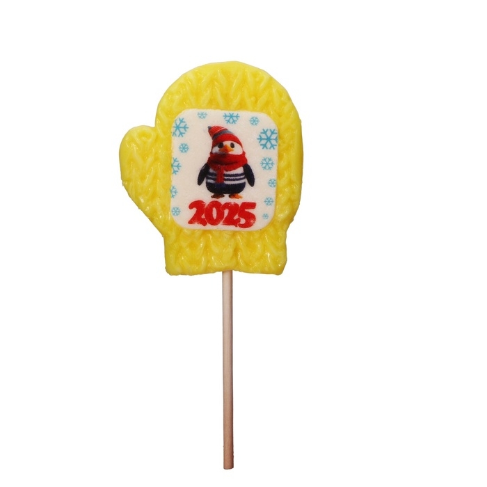 Новый год. Леденец с печатью Новый год. Леденец с печатью "Пингвин 2025", 30 г