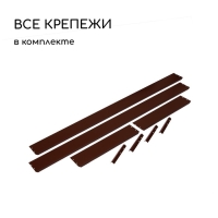 Грядка оцинкованная, 195 × 70 × 15 см, коричневая, Greengo Грядка оцинкованная, 195 × 70 × 15 см, коричневая, Greengo