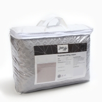 Покрывало LoveLife Tufting: Квадрат цв.серый, 150*220&plusmn;5см, микрофайбер, 100% п/э