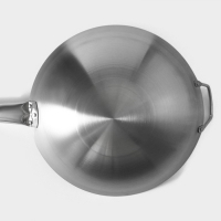 Сковорода-Wok Hanna Knövell из нержавеющей стали Chief, d=32 см, с ручкой Сковорода-Wok Hanna Knövell из нержавеющей стали Chief, d=32 см, с ручкой