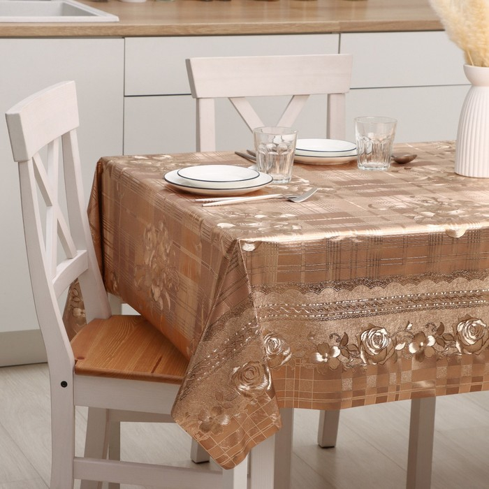 Клеёнка на стол, на тканевой основе, ширина 137 см, рулон 20 метров, толщина 0,23 мм