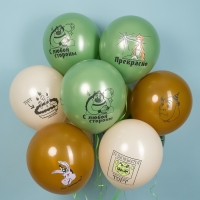 Шар латексный 12" &laquo;Огры и торты&raquo;, 2 ст., набор 25 шт., МИКС