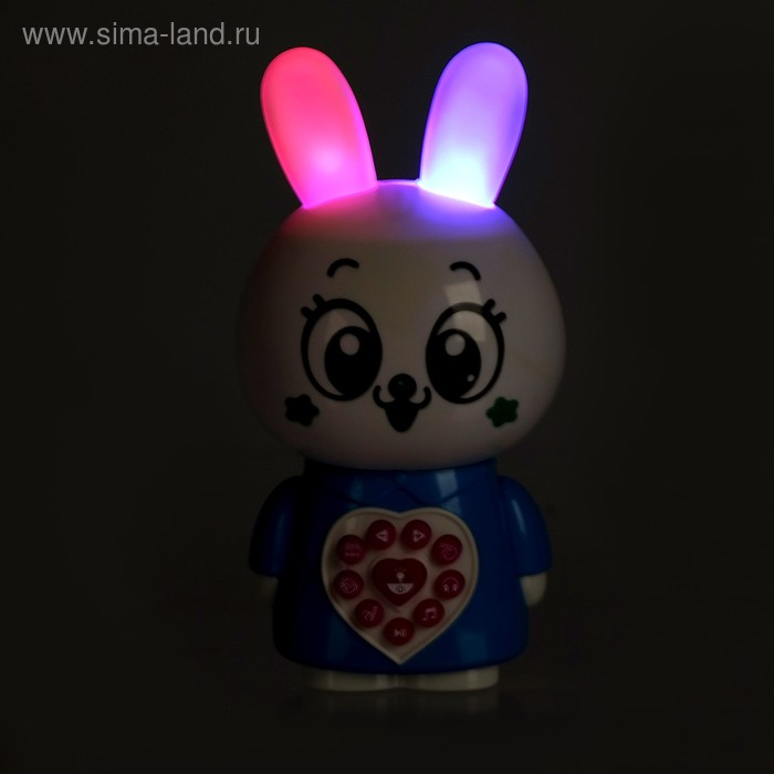 Музыкальная игрушка &laquo;Любимый дружок: Зайчик&raquo;, поёт песни, рассказывает сказки, ушки мигают цветными огоньками