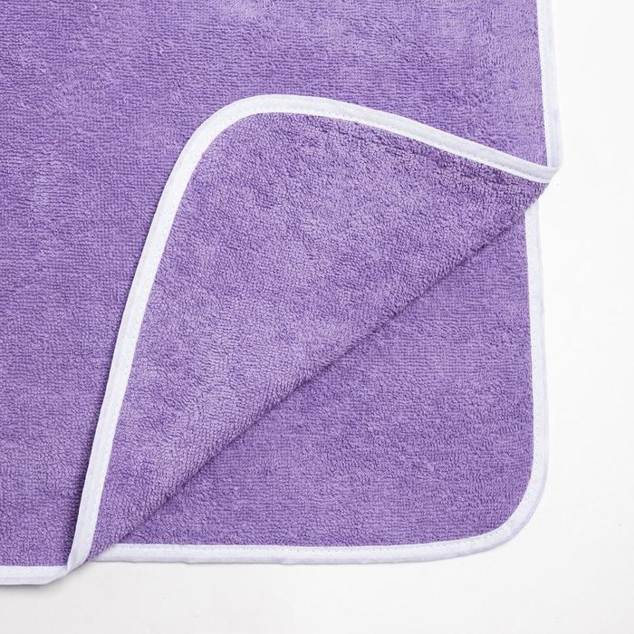 Полотенце-пончо Крошка Я &laquo;Гномик&raquo;, цвет сиреневый, размер 24-32, 100 % хлопок, 320 г/м2