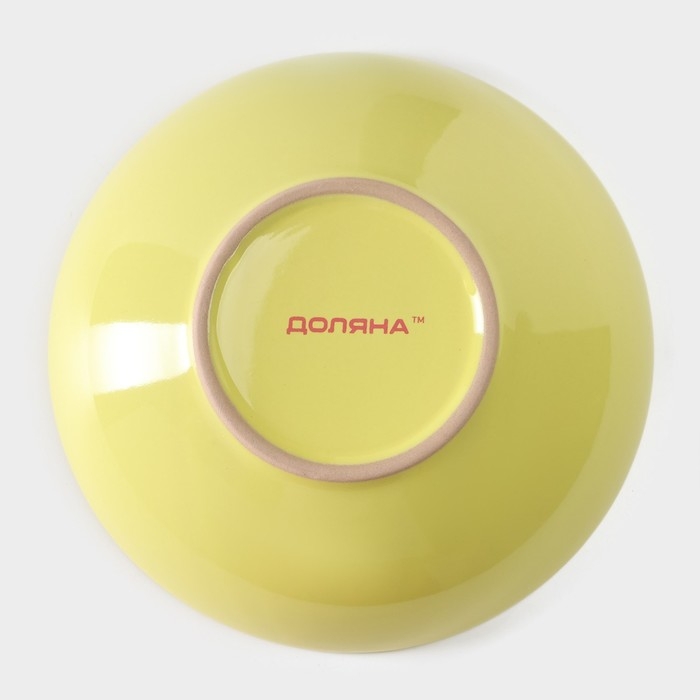 Миска керамическая Доляна «Пастель», 700 мл, d=18 см, цвет жёлтый Миска керамическая Доляна «Пастель», 700 мл, d=18 см, цвет жёлтый