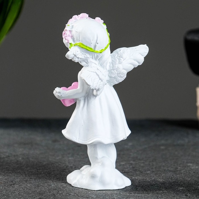 Фигура Фигура "Ангел с тремя сердцами" 4,5х5,8х12см