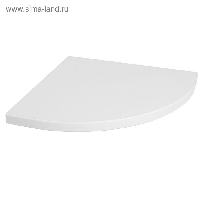 Полка угловая, 250х250х16 мм, Белый