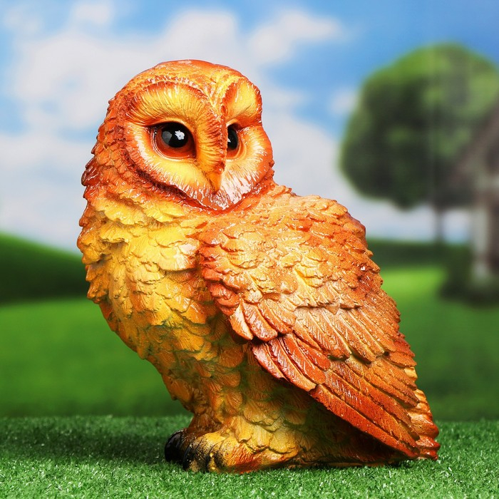 Садовая фигура Садовая фигура "Сова" коричневая, 22х24х26см