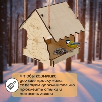 Кормушка из дерева своими руками, &laquo;Символ года Змей&raquo;, 18 &times; 16 &times; 15 см, МИКС, Greengo